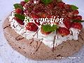 Csokis pavlova torta